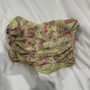 Floral Corset Top HOUSE OF CB